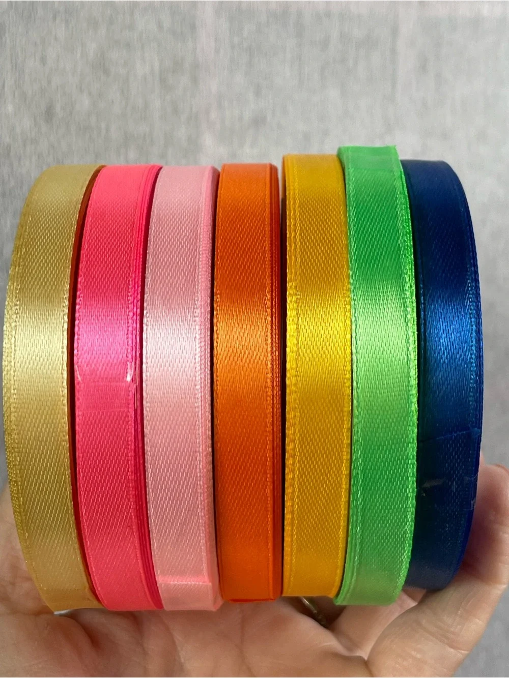 28 Assorted Decorative Ribbon Set - Multicolor - Satin & Velvet Ribbon Rolls